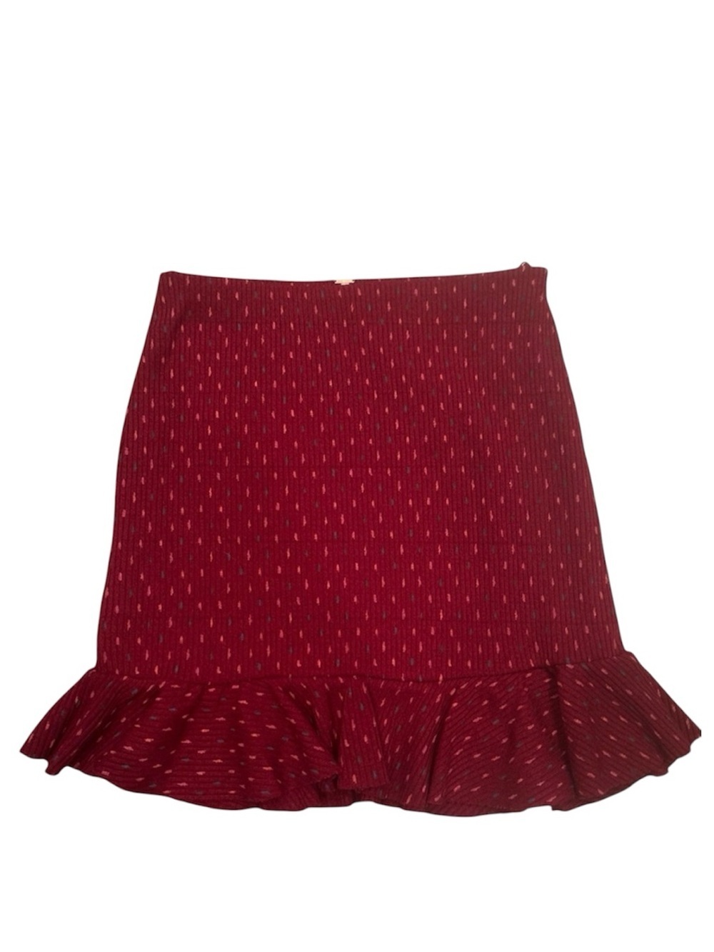 Free People Set the Mood Ruffle Skirt Flare Hem Sx S - Picture 2 of 10